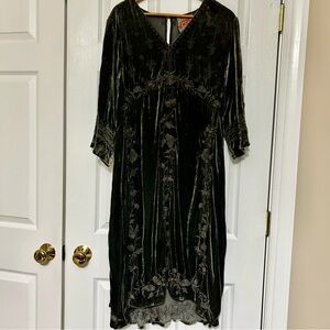 Johnny Was Liona Rayon/Silk Blend Shift Dress Size Large J34218-0